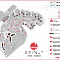 AZIMUT Отель Переславль Карта отеля