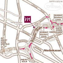 Mercure Hotel Duesseldorf Seestern Карта