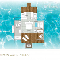 Sun Siyam Iru Fushi Horizon Water Villa план номер