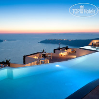 Grace Santorini Infinity Pool Night Time