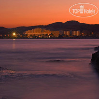 Rodos Palladium Leisure & Wellness Вид на отель с моря на закате