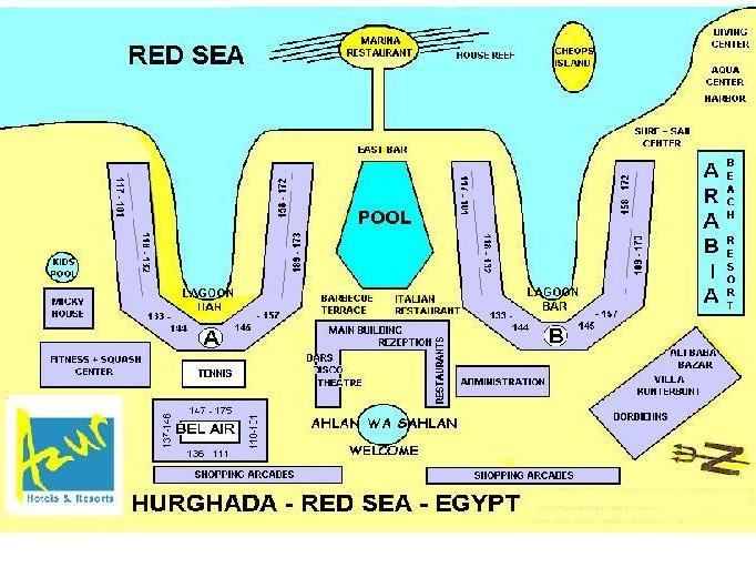 Карта отеля али баба хургада
