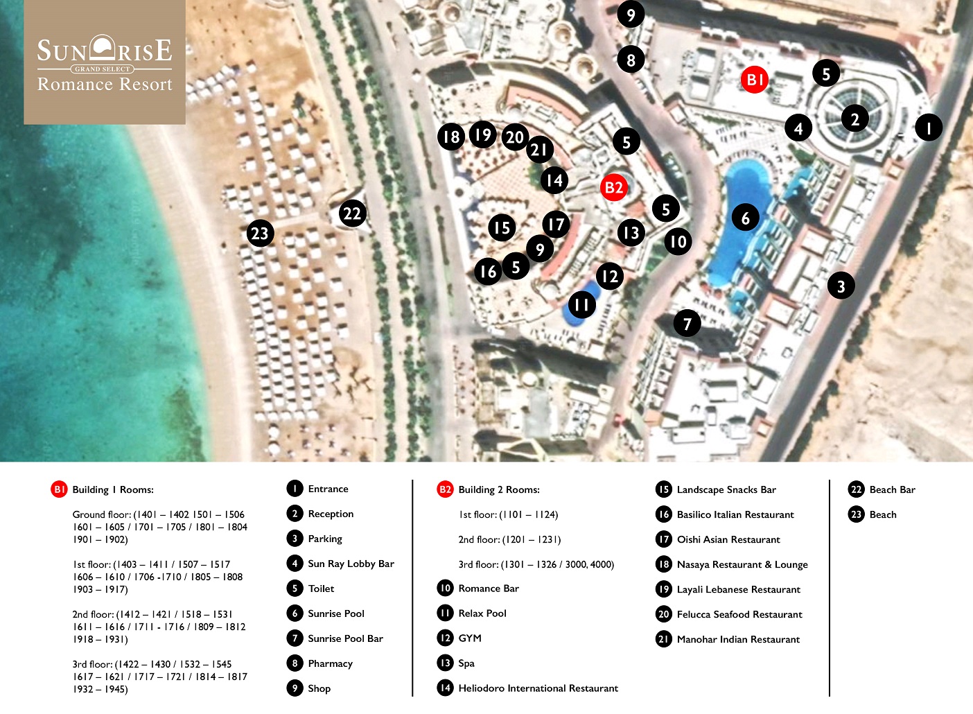 Hotel map