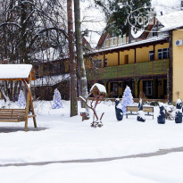 Art-hotel Pushkino Территория отеля зимой