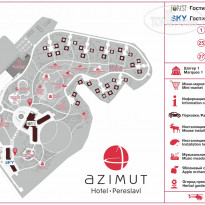 AZIMUT Отель Переславль Карта отеля