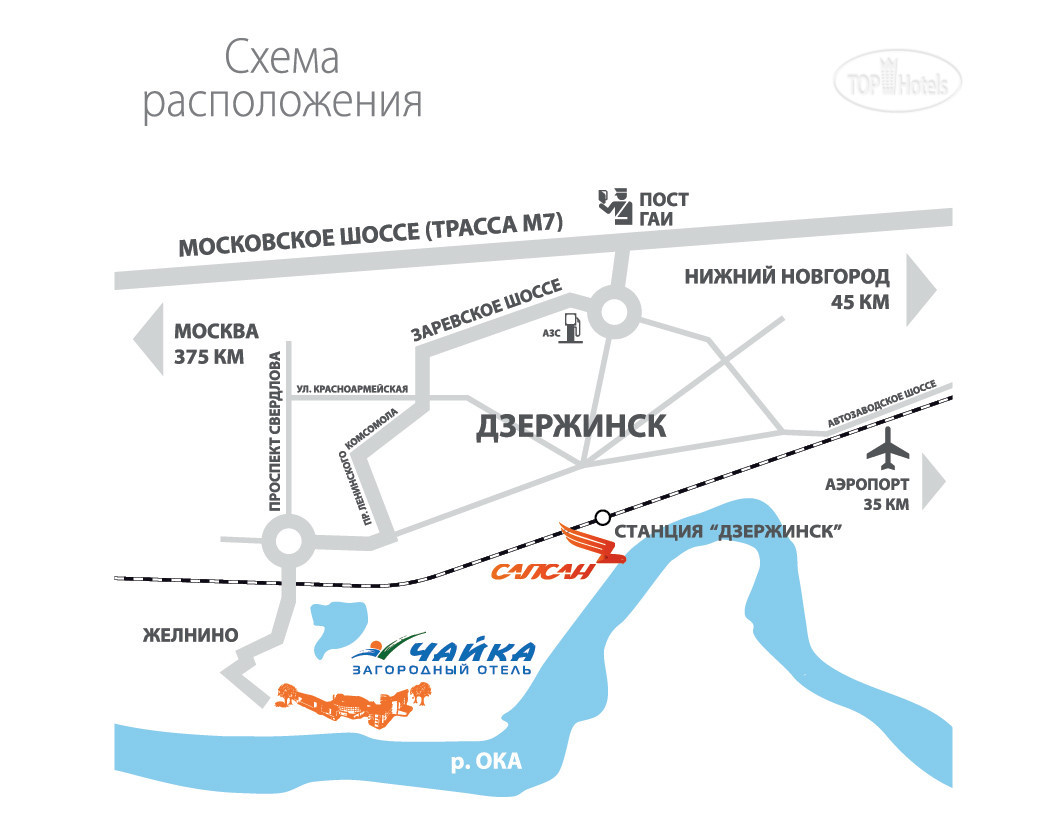 Карта желнино нижегородская область