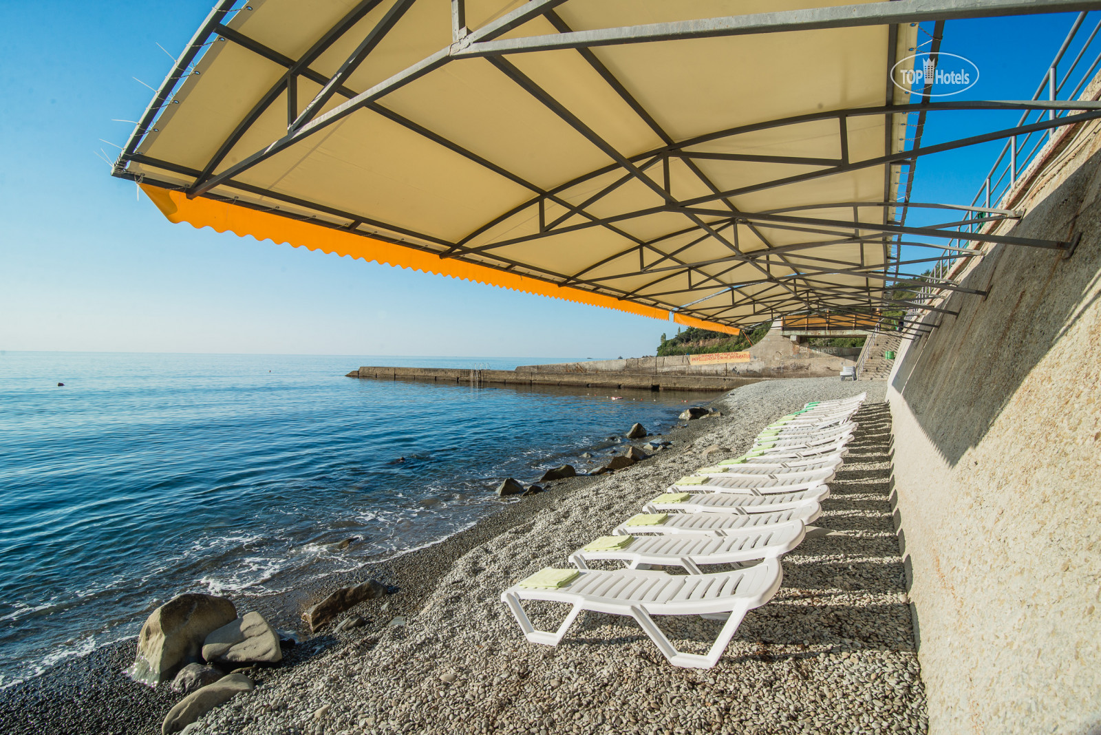 Алушта отели с собственным пляжем