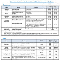 Arabia Azur Resort ALL INCLUSIVE INFO SHEET PAGE 