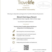 Blend Club Aqua Resort Travel life certificate