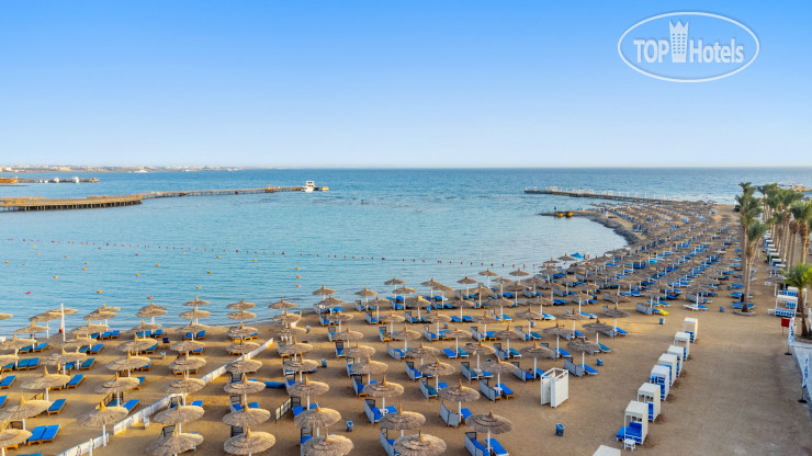 Пляж в Pickalbatros Alf Leila Wa Leila Resort - Neverland Hurghada 4*