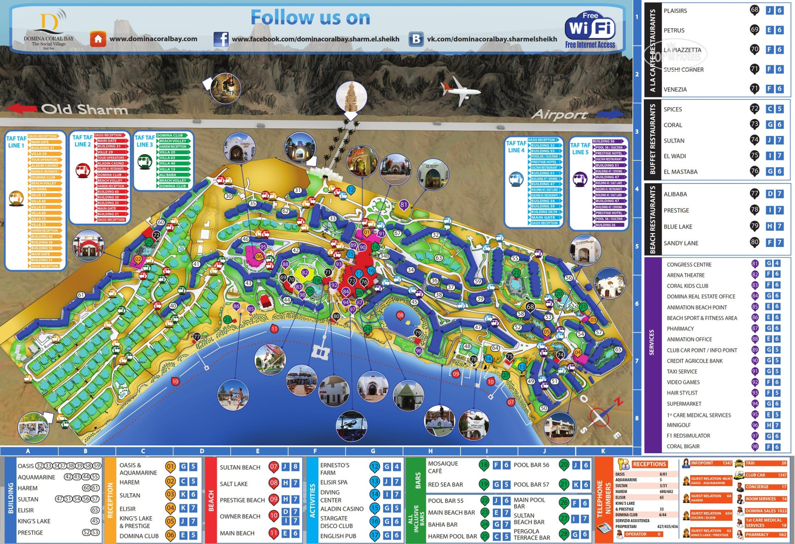 Domina coral bay схема отеля фото 9