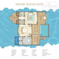 Sun Siyam Iru Veli Grand Ocean Suite план номера