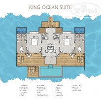 Sun Siyam Iru Veli King Ocean Suite план номера