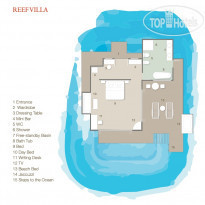 Sun Siyam Vilu Reef Reef Villa план номера