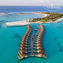Kuda Villingili Resort Maldives Water villas overview