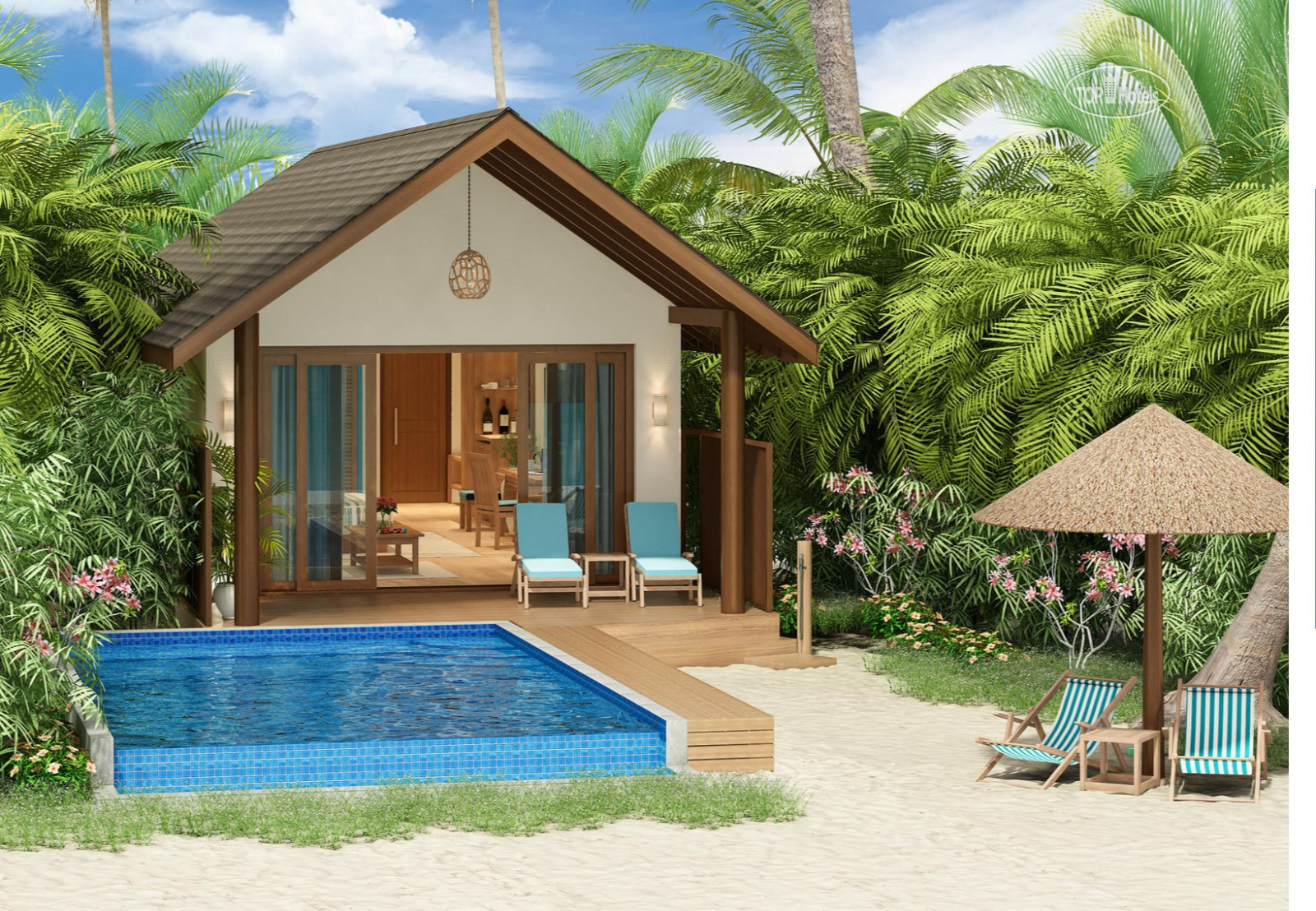 Deluxe Beach Villa Мальдивы