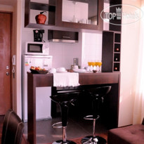 Apart Hotel Inter Suites Santiago Centro номер отеля с кухней