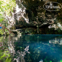 Akumal Natura Glamping natural  cenote pool on proper