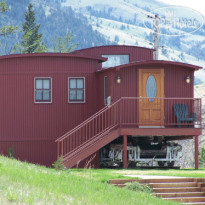 Chico Hot Springs Lodge Chico Short Line Caboose 606
