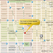 The Hotel at Times Square Карта местоположения отеля