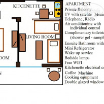 Athena Apartment room plan