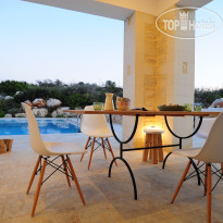 Aeriko Villa Pool terrace and seating area