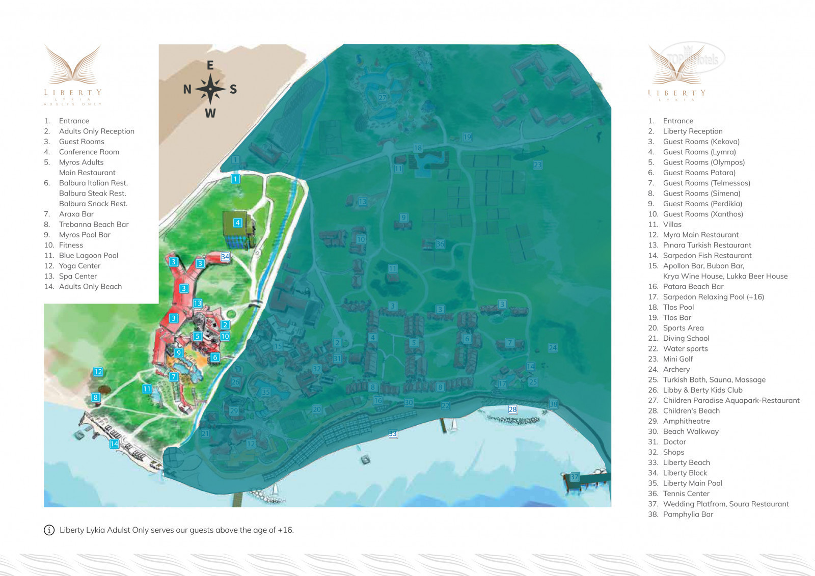 Либерти ликия олюдениз карта отеля