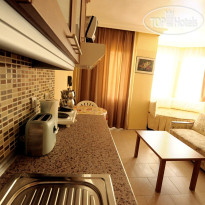 Melek Apart Hotel Апартаменты (кухня)