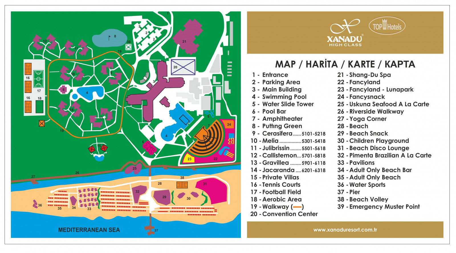 Belek beach resort 5 карта отеля