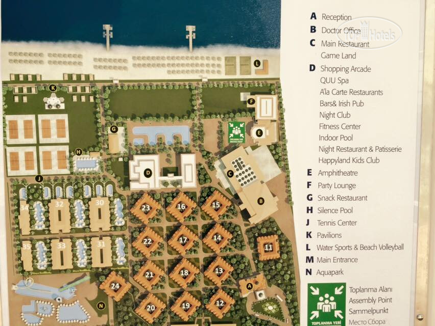 Belek beach resort 5 карта отеля