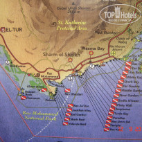 Карта отелей наама бей шарм эль шейх