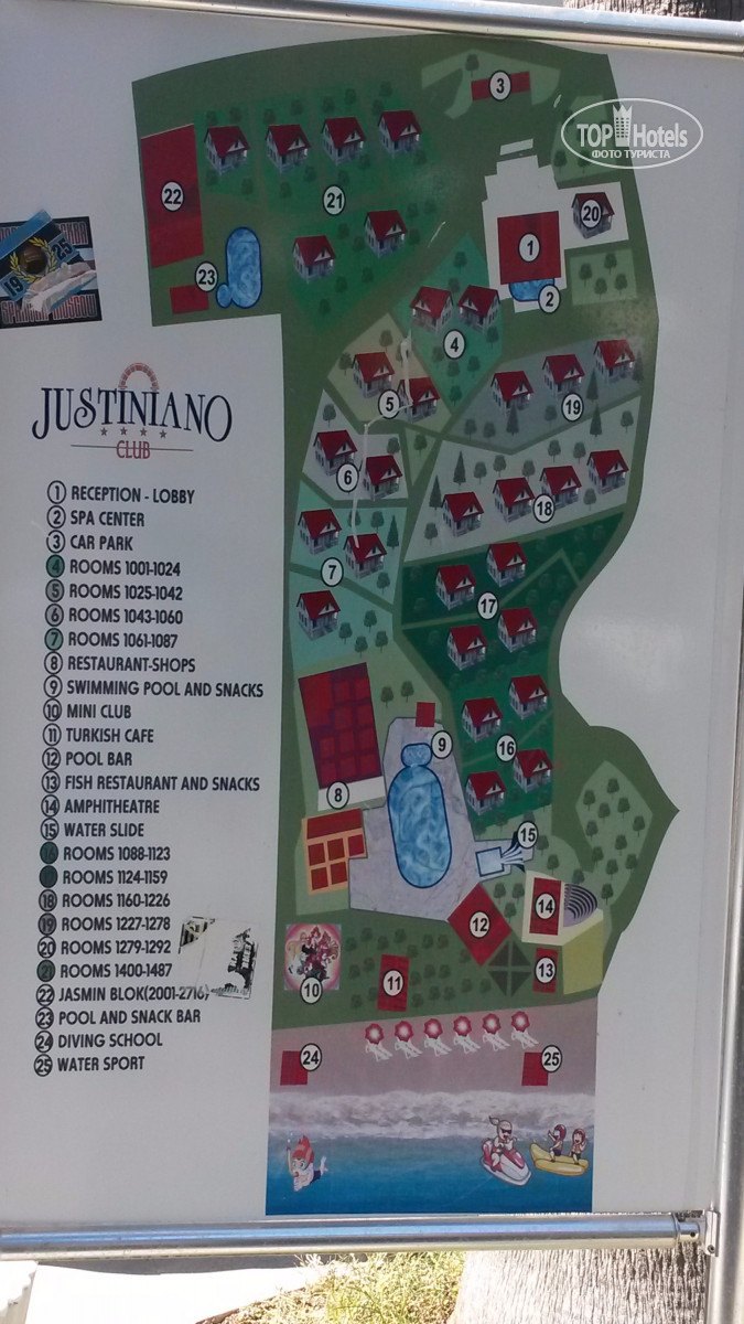 Justiniano park conti карта отеля