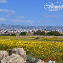 Dionysos Central 3* Вид на город с территории археологического комплекса (минут 15 пешком от отеля) - Фото отеля