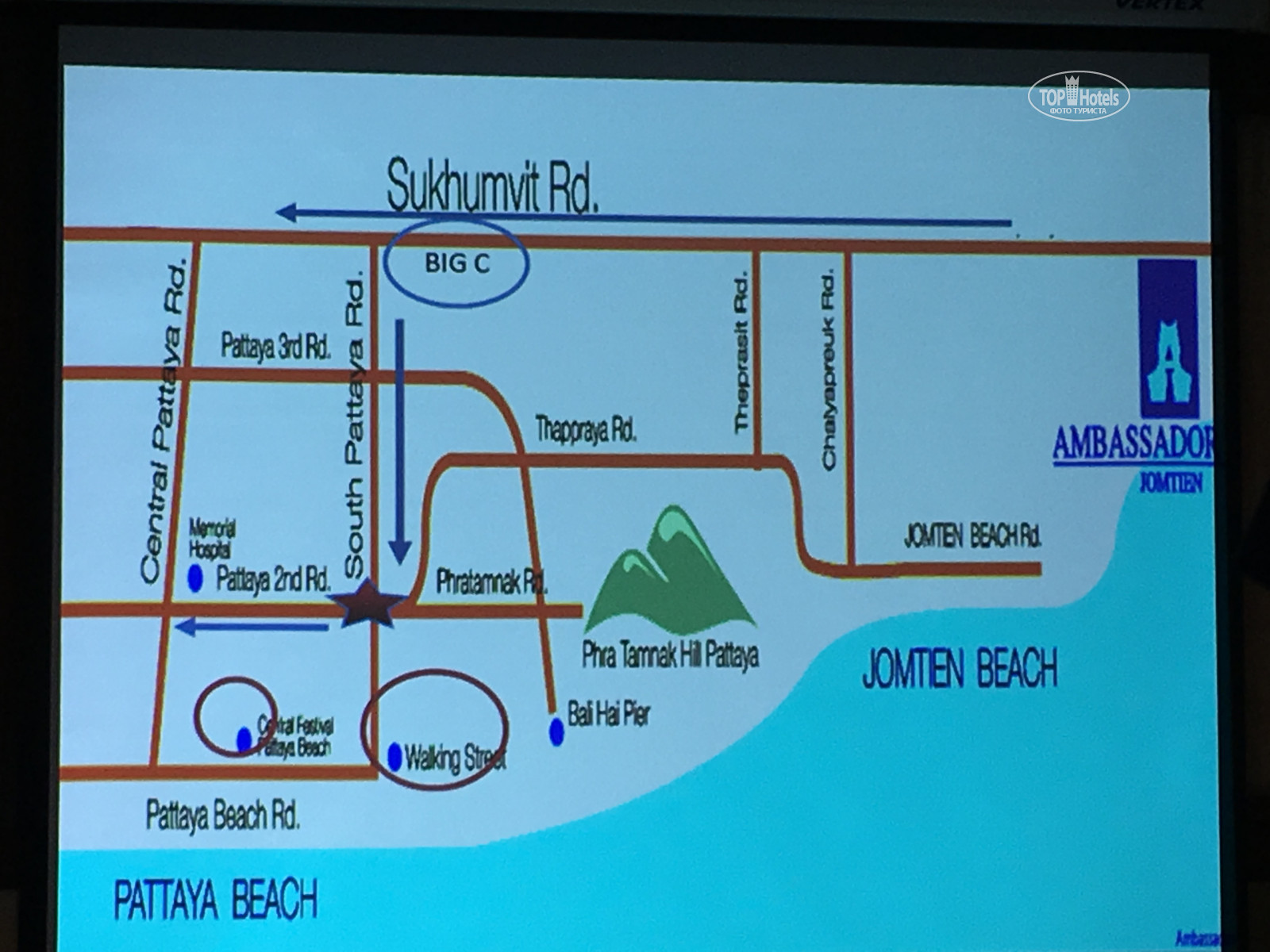 Карта паттайя амбассадор