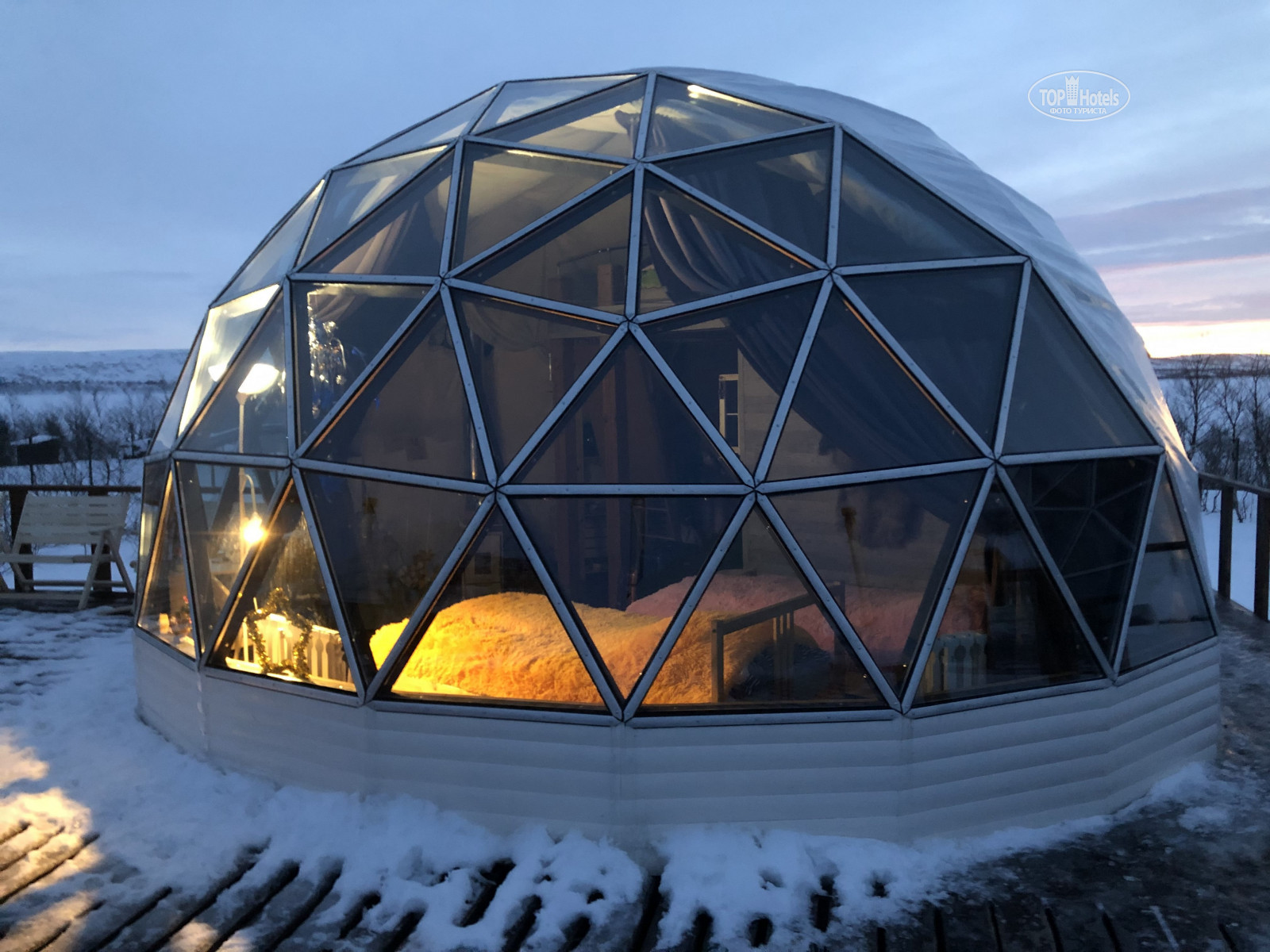 Дом под куполом в норвегии фото