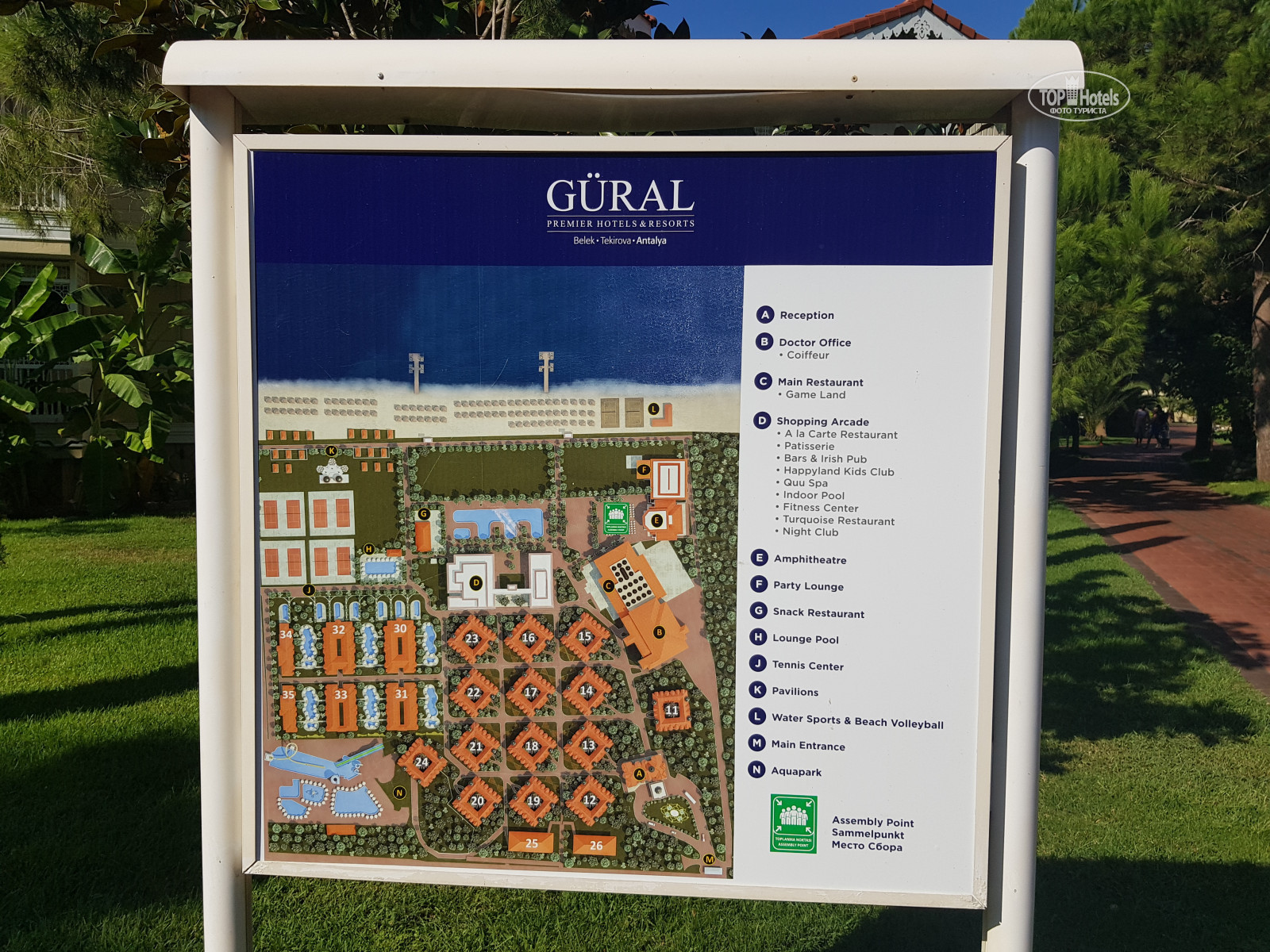 Gural belek карта отеля