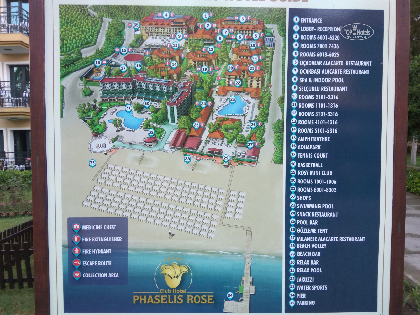 Club hotel phaselis rose 5 карта отеля