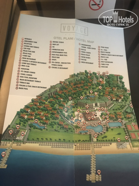 Voyage belek карта отеля