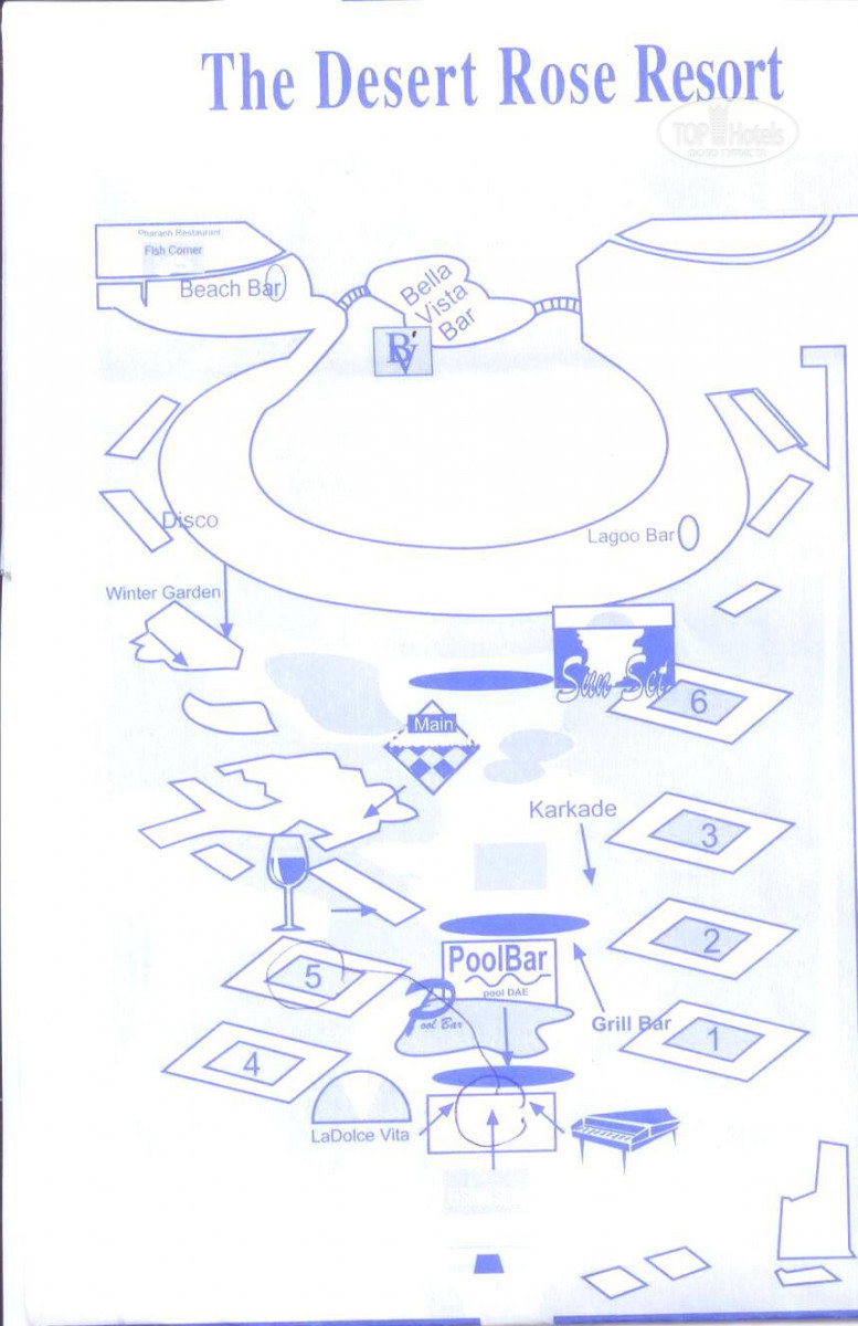 Desert rose resort карта отеля