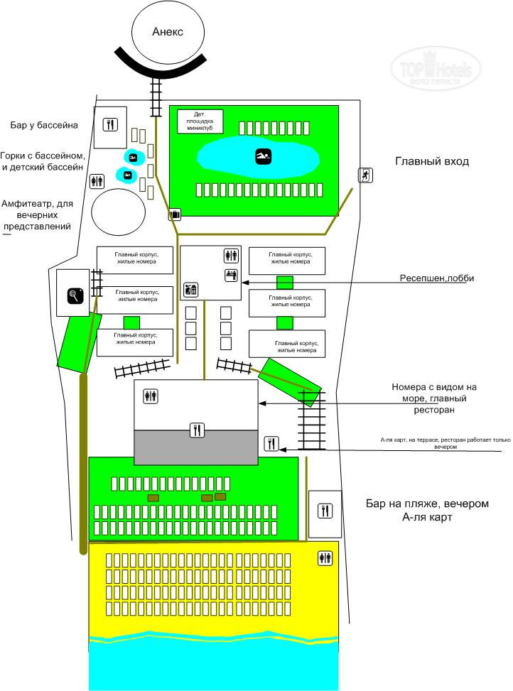 Cesars resort side карта