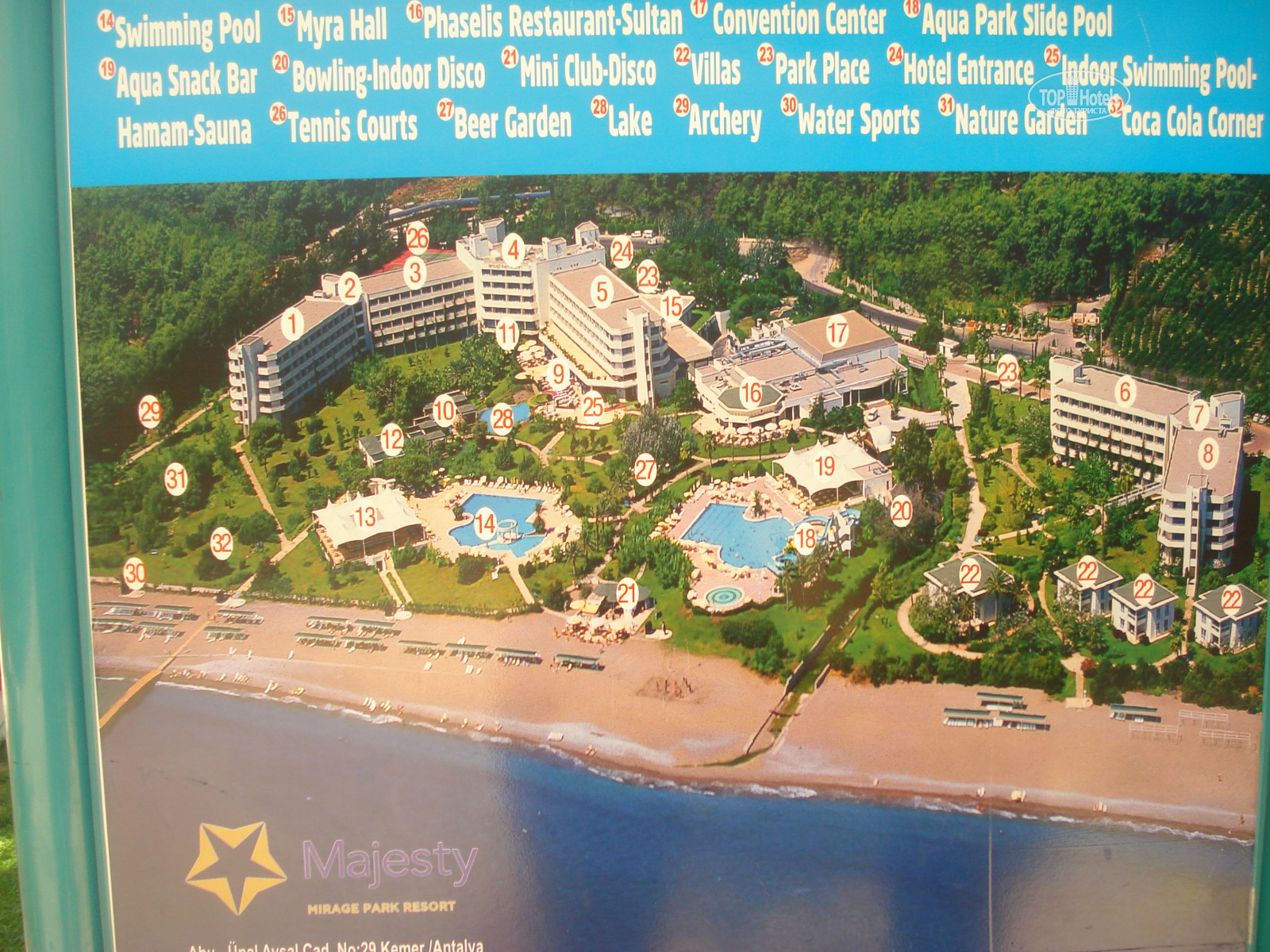 Mirage park resort 5 карта отеля