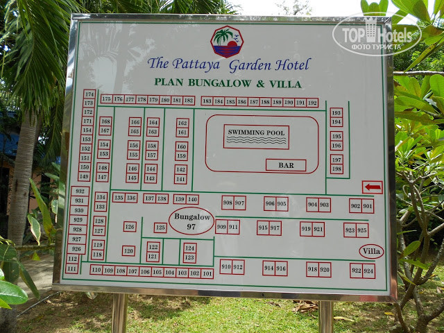 Pattaya garden. Pattaya Garden 3 бунгало. Паттайя Гарден отель 3 фото. Cosy Beach Hotel карта отеля.