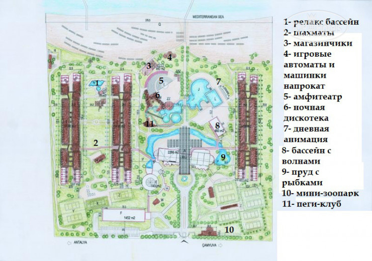 Схема отеля alva donna world palace 5